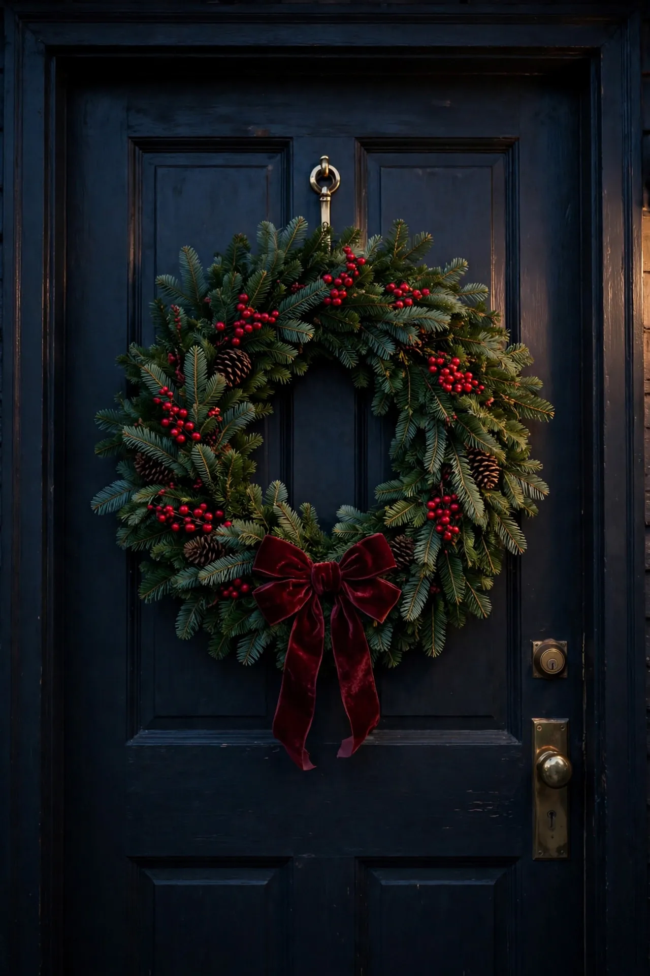 christmas front door wreath