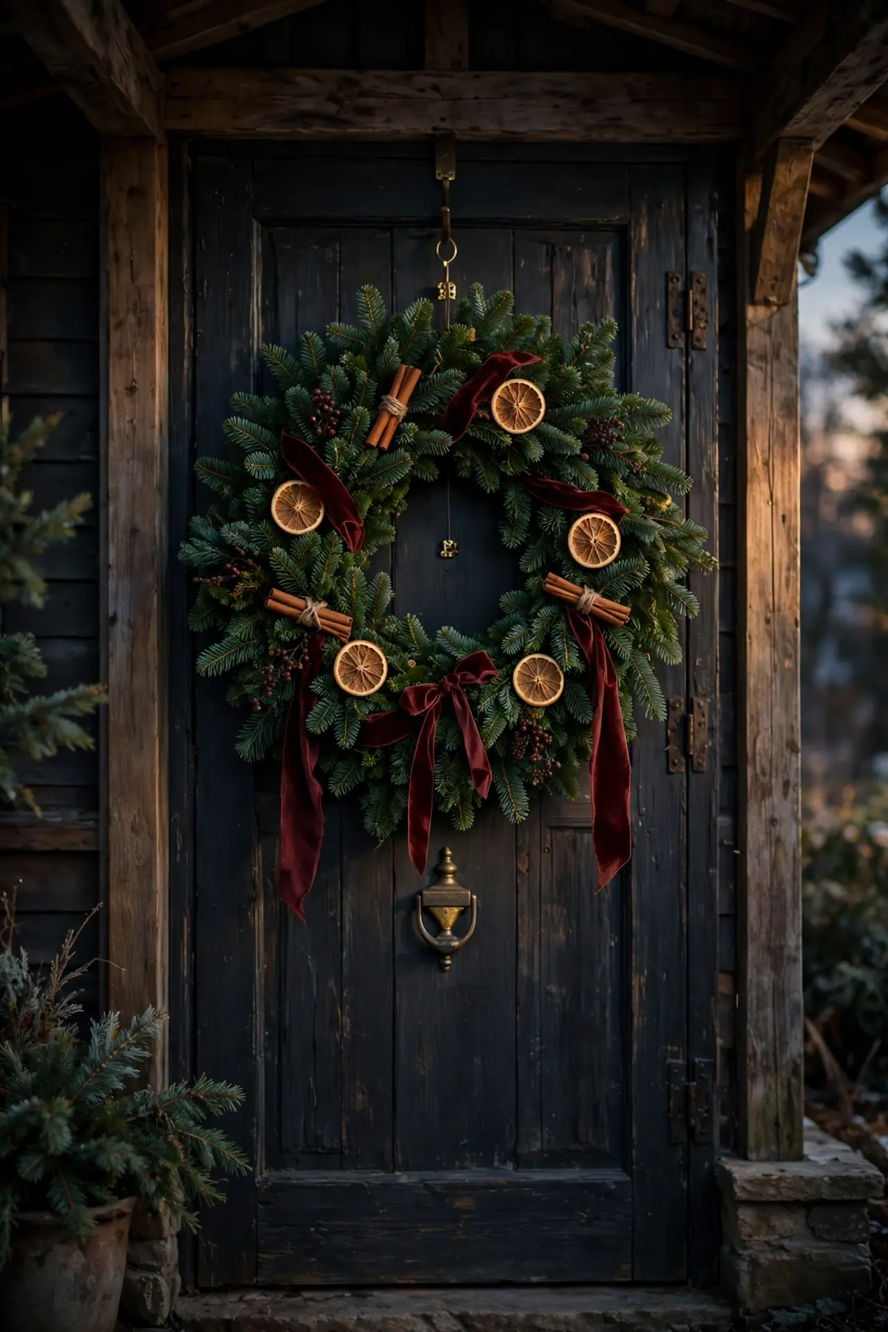 rustic christmas wreath ideas
