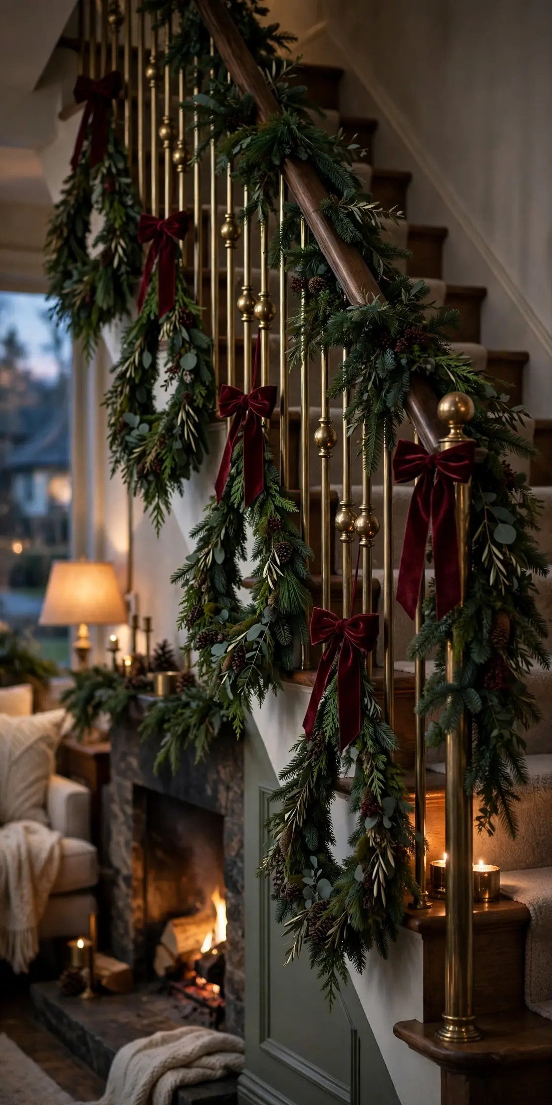 decorating with christmas greenery