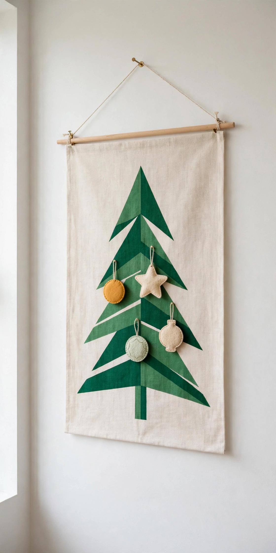 tapestry wall christmas tree fabric panel