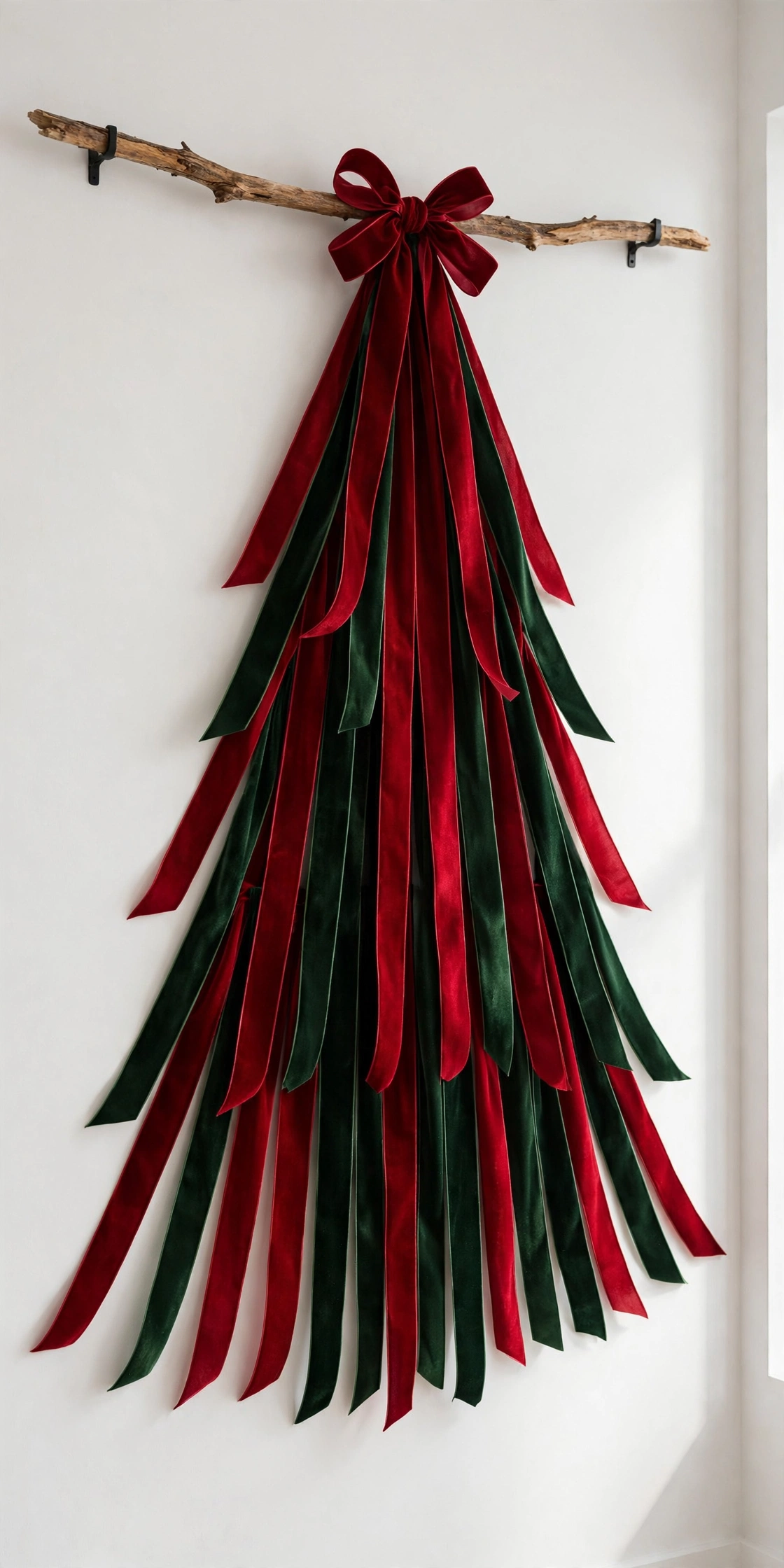 ribbon wall christmas tree streamers
